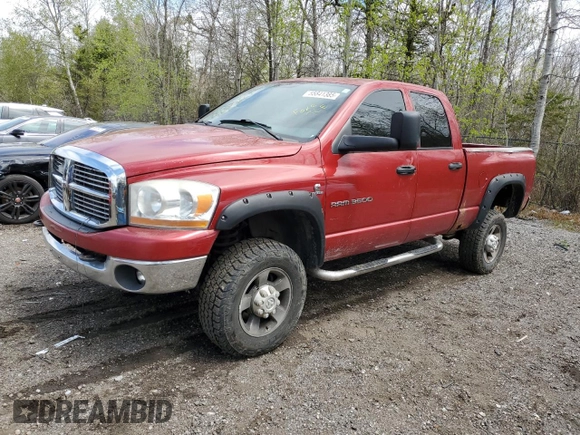 2006 Dodge 3500 SLT z VIN 3D7LX38C36G126808, wystawiony jako Copart lot #55841385 z przebiegiem 384 279 mil mil oraz Czysty tytuł • Clean title. Historia ofert i sprzedaży dostępna na DreamBid. Obrazek 1.