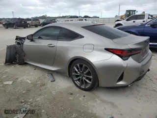2019 Lexus RC with VIN JTHHA5BC4K5009180, listed as a Copart auction lot 80124384 with 72,651 mi miles and Salvage Title. Bid and sale history available at carsss.com. Image 2.