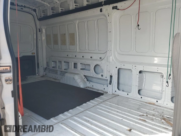 2023 Ford Transit Cargo with VIN 1FTBR3X86PKA19338, listed as a Copart auction lot 52677015 with 93,268 mi miles and Salvage Title. Bid and sale history available at DreamBid. Image 11.