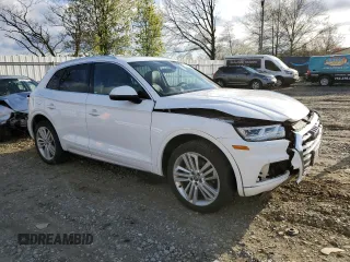 2018 Audi Q5 Premium Plus with VIN WA1BNAFY1J2111234, listed as a Copart auction lot 53334245 with 89,261 mi miles and Salvage Title. Bid and sale history available at carsss.com. Image 4.