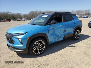 2025 Chevrolet TrailBlazer RS with VIN KL79MTSL7SB047633, listed as a Copart auction lot 49084135 with 446 mi miles and Salvage Title. Bid and sale history available at carsss.com. Image 1.