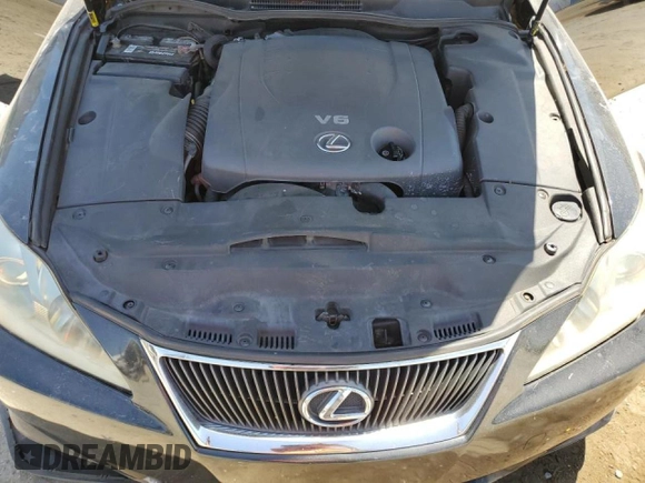 2006 Lexus IS 250 with VIN JTHBK262665022280, listed as a Copart auction lot 54563265 with 196,580 mi miles and Salvage Title. Bid and sale history available at DreamBid. Image 11.