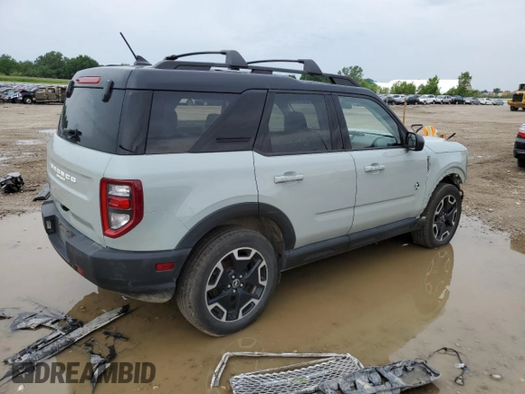 2021 Ford Bronco Sport Outer Banks with VIN 3FMCR9C61MRA96746, listed as a Copart auction lot 61356745 with 69,431 mi miles and Clean title. Bid and sale history available at DreamBid. Image 3.