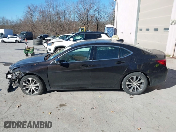 2015 Acura TLX Tech with VIN 19UUB1F51FA014434, listed as a IAAI auction lot 40791595 with 104,757 mi miles. Bid and sale history available at carsss.com. Image 14.