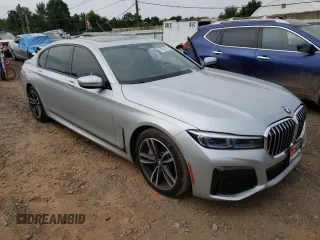 2020 BMW 7 Series 750i xDrive with VIN WBA7U2C00LBM62221, listed as a Copart auction lot 47604792 with 111 mi miles. Bid and sale history available at carsss.com. Image 1.