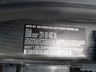 2017 BMW i3 z VIN WBY1Z8C54HV889592, wystawiony jako IAAI lot #41820029 z przebiegiem 50 530 mil mil oraz . Historia ofert i sprzedaży dostępna na DreamBid. Obrazek 9.