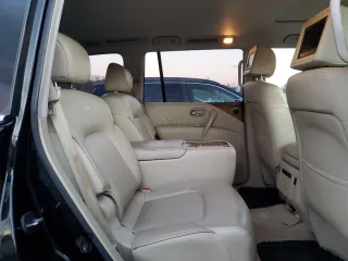 2012 Infiniti QX56 7-passenger with VIN JN8AZ2NE1C9015556, listed as a Copart auction lot 81671054 with 158,247 mi miles and Salvage Title. Bid and sale history available at carsss.com. Image 11.