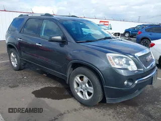 2012 GMC Acadia SL with VIN 1GKKRNED5CJ279777, listed as a IAAI auction lot 41647968 with 165,404 mi miles. Bid and sale history available at carsss.com. Image 1.
