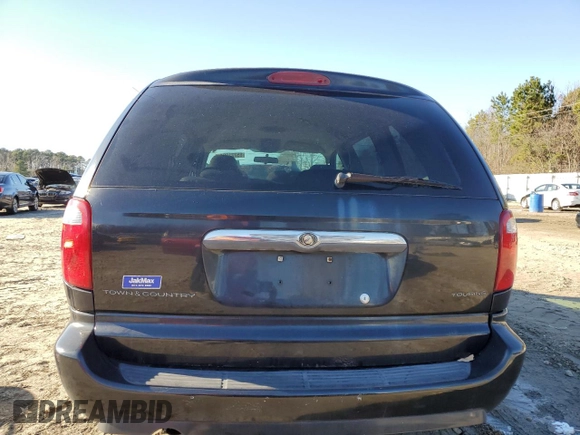 2007 Chrysler Town & Country LWB Touring with VIN 2A4GP54LX7R185132, listed as a Copart auction lot 85721084 with 186,950 mi miles and Salvage Title. Bid and sale history available at carsss.com. Image 6.
