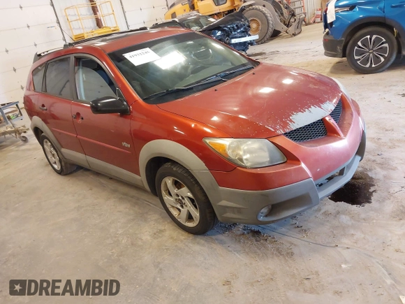2003 Pontiac Vibe with VIN 5Y2SL62863Z429892, listed as a IAAI auction lot 41932245 with 249,937 mi miles. Bid and sale history available at carsss.com. Image 1.