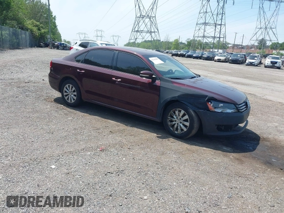 2013 Volkswagen Passat Wolfsburg Edition with VIN 1VWAP7A33DC085208, listed as a IAAI auction lot 42244409 with 164,483 mi miles and . Bid and sale history available at DreamBid. Image 1.