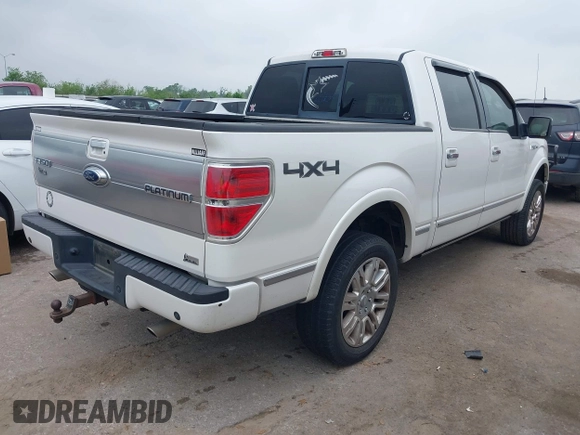 2010 Ford F-150 XL with VIN 1FTFW1EV3AFA45158, listed as a IAAI auction lot 41927394 with 178,328 mi miles. Bid and sale history available at carsss.com. Image 4.