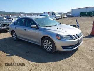 2012 Volkswagen Passat S with VIN 1VWAH7A36CC046530, listed as a IAAI auction lot 42739265 with 150,308 mi miles and . Bid and sale history available at DreamBid. Image 1.