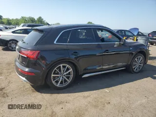 2021 Audi Q5 Premium Plus with VIN WA1E2AFY4M2043666, listed as a Copart auction lot 62084685 with 49,000 mi miles and Salvage title. Bid and sale history available at DreamBid. Image 3.