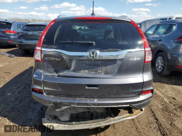 2015 Honda CR-V EX-L with VIN 5J6RM4H72FL019221, listed as a Copart auction lot 49977595 with 100,785 mi miles and Salvage Title. Bid and sale history available at carsss.com. Image 6.