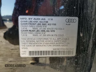 2017 Audi Q3 Premium with VIN WA1BCCFSXHR010546, listed as a Copart auction lot 89136945 with 142,656 mi miles and Salvage Title. Bid and sale history available at carsss.com. Image 16.