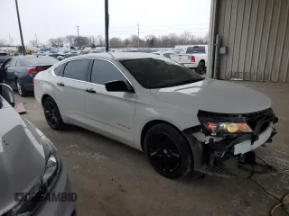 2017 Chevrolet Impala LS with VIN 2G11X5SA7H9172314, listed as a Copart auction lot 41958995 with 128,940 mi miles and Salvage title. Bid and sale history available at DreamBid. Image 4.