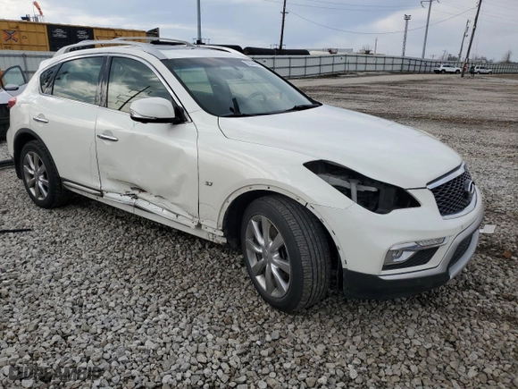 2017 Infiniti QX50 with VIN JN1BJ0RR6HM409098, listed as a Copart auction lot 50544885 with 202,865 mi miles and Salvage Title. Bid and sale history available at carsss.com. Image 4.