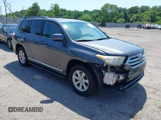 2012 Toyota Highlander with VIN 5TDBK3EH9CS163296, listed as a IAAI auction lot 42512522 with 145,886 mi miles and . Bid and sale history available at DreamBid. Image 1.