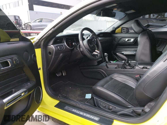 2021 Ford Mustang EcoBoost with VIN 1FA6P8TH8M5144464, listed as a IAAI auction lot 41566467 with 40,758 mi miles. Bid and sale history available at carsss.com. Image 19.