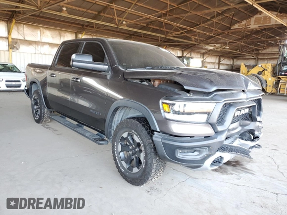 2019 Ram 1500 with VIN 1C6RRELG7KN716670, listed as a Copart auction lot 70481274 with 115,830 mi miles and Salvage title. Bid and sale history available at DreamBid. Image 4.