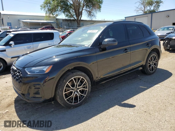 2023 Audi SQ5 Premium Plus with VIN WA1B4AFY9P2079953, listed as a Copart auction lot 61446414 with 37,100 mi miles and Salvage Title. Bid and sale history available at carsss.com. Image 1.
