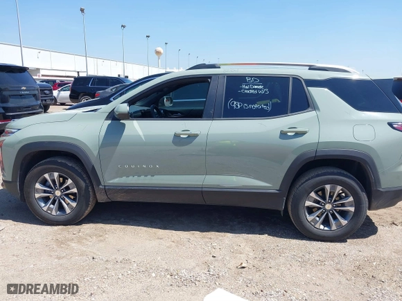 2025 Chevrolet Equinox FWD LT with VIN 3GNAXHEG8SL166901, listed as a IAAI auction lot 41879511 with 10,119 mi miles. Bid and sale history available at carsss.com. Image 14.