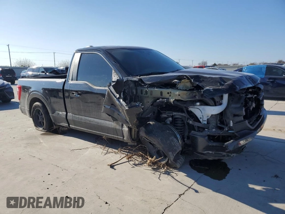 2023 Ford F-150 XL with VIN 1FTMF1C5XPKF48986, listed as a Copart auction lot 88683405 with 23,526 mi miles and Salvage Title. Bid and sale history available at carsss.com. Image 4.
