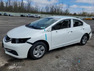 2015 Honda Civic Sedan LX with VIN 19XFB2F59FE000193, listed as a Copart auction lot 54250575 with 154,934 mi miles and Salvage Title. Bid and sale history available at carsss.com. Image 1.