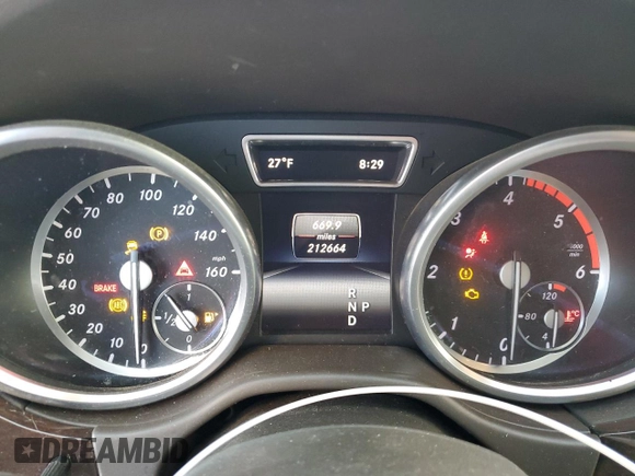 2014 Mercedes-Benz M 350 with VIN 4JGDA2EB5EA392684, listed as a Copart auction lot 42676784 with 212,664 mi miles and Clean Title. Bid and sale history available at DreamBid. Image 9.