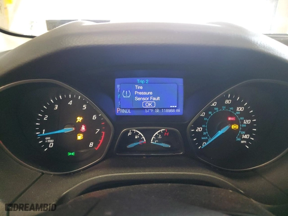 2013 Ford Focus SE with VIN 1FADP3K26DL165056, listed as a Copart auction lot 53264385 with 118,988 mi miles and Salvage Title. Bid and sale history available at carsss.com. Image 9.