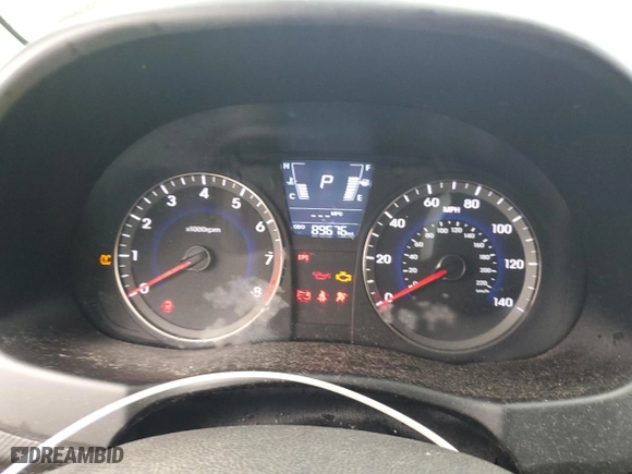 2013 Hyundai Accent SE with VIN KMHCU5AE0DU076157, listed as a Copart auction lot 48079285 with 89,676 mi miles and Salvage Title. Bid and sale history available at carsss.com. Image 9.