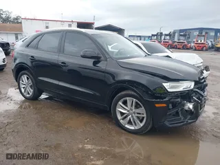 2017 Audi Q3 Premium with VIN WA1ECCFS5HR006322, listed as a IAAI auction lot 41396127 with 46,004 mi miles. Bid and sale history available at carsss.com. Image 1.