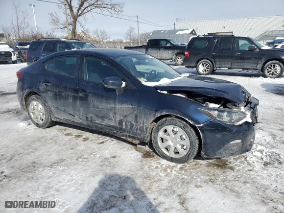 2016 Mazda Mazda3 i Sport with VIN 3MZBM1U70GM294661, listed as a Copart auction lot 46125405 with 130,879 mi miles and Salvage Title. Bid and sale history available at carsss.com. Image 4.