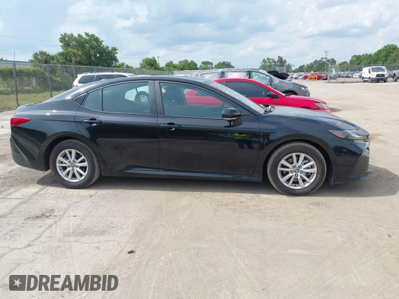 2025 Toyota Camry LE with VIN 4T1DAACK2SU546534, listed as a IAAI auction lot 42202582 with 11,087 mi miles and . Bid and sale history available at DreamBid. Image 13.
