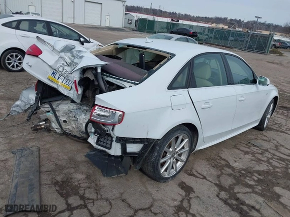 2014 Audi A4 Premium Plus with VIN WAUFFAFLXEN018321, listed as a IAAI auction lot 41610283 with 1 mi miles. Bid and sale history available at carsss.com. Image 4.