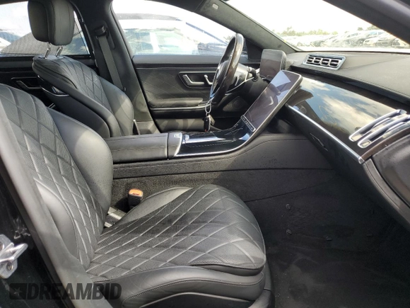 2021 Mercedes-Benz S 580 with VIN W1K6G7GB8MA043349, listed as a Copart auction lot 65180302 with 5,907 mi miles and . Bid and sale history available at DreamBid. Image 5.