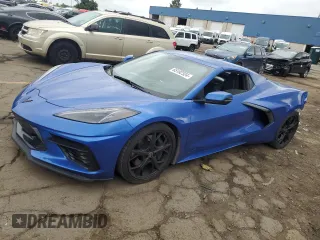 2021 Chevrolet Corvette 2LT with VIN 1G1YB3D48M5124739, listed as a Copart auction lot 65192324 with 38,415 mi miles and Clean Title. Bid and sale history available at carsss.com. Image 1.