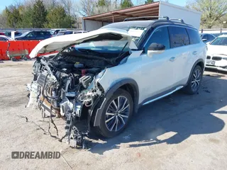 2024 Infiniti QX60 Autograph with VIN 5N1DL1HU1RC346328, listed as a IAAI auction lot 41845722 with 13,137 mi miles and . Bid and sale history available at DreamBid. Image 2.