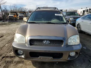 2004 Hyundai Santa Fe GLS with VIN KM8SC13E34U725793, listed as a Copart auction lot 45959715 with 141,943 mi miles and Salvage Title. Bid and sale history available at carsss.com. Image 5.