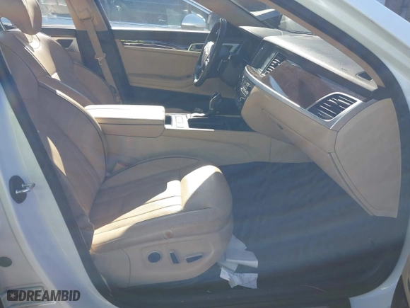 2016 Hyundai Genesis 3.8L with VIN KMHGN4JE6GU126346, listed as a IAAI auction lot 41375161 with 111,932 mi miles. Bid and sale history available at carsss.com. Image 5.