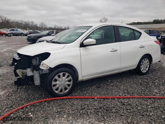 2019 Nissan Versa Sedan SV with VIN 3N1CN7AP4KL873150, listed as a Copart auction lot 48515495 with 106,127 mi miles and Salvage Title. Bid and sale history available at carsss.com. Image 1.