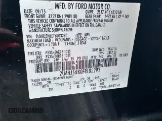 2015 Lincoln MKT with VIN 2LMHJ5NK0FBL03293, listed as a Copart auction lot 47944345 with 225,994 mi miles and Clean Title. Bid and sale history available at DreamBid. Image 10.