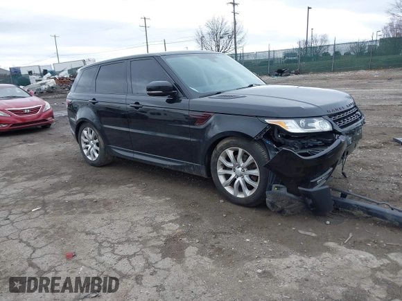 2015 Land Rover Range Rover Sport HSE with VIN SALWR2VF6FA621599, listed as a IAAI auction lot 41804273 with 9,976 mi miles. Bid and sale history available at carsss.com. Image 1.