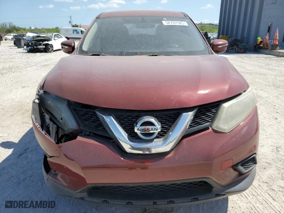 2015 Nissan Rogue S with VIN KNMAT2MT2FP504352, listed as a Copart auction lot 52797585 with 156,644 mi miles and Salvage Title. Bid and sale history available at carsss.com. Image 5.