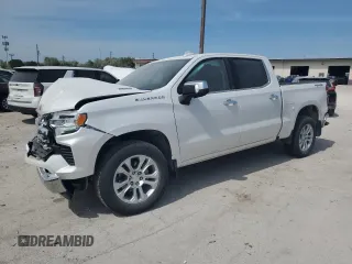 2023 Chevrolet Silverado 1500 LTZ with VIN 1GCUDGE88PZ205293, listed as a Copart auction lot 71095144 with 27,289 mi miles and Salvage Title. Bid and sale history available at carsss.com. Image 1.