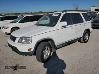 2000 Honda CR-V SE with VIN JHLRD1877YS015584, listed as a Copart auction lot 76346194 with 234,950 mi miles and Salvage Title. Bid and sale history available at carsss.com. Image 1.