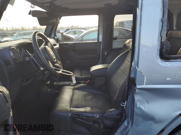 2012 Jeep Wrangler Arctic with VIN 1C4AJWBG9CL167538, listed as a Copart auction lot 41466665 with 257,612 mi miles and Salvage title. Bid and sale history available at DreamBid. Image 7.