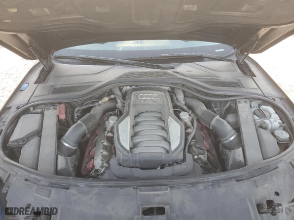 2012 Audi A8 L with VIN WAURVAFD3CN001494, listed as a Copart auction lot 52486915 with 136,762 mi miles and Salvage Title. Bid and sale history available at carsss.com. Image 11.