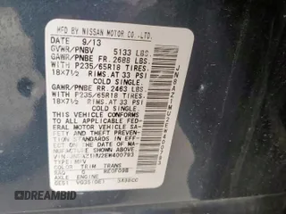 2014 Nissan Murano S with VIN JN8AZ1MU2EW400793, listed as a Copart auction lot 49130295 with 148,320 mi miles and Clean Title. Bid and sale history available at carsss.com. Image 12.